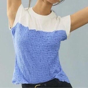 Anthropologie Maeve Diamond strap Crop Top Sz M Women
